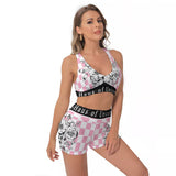 All-Over Print Women's Sports Bra Suit